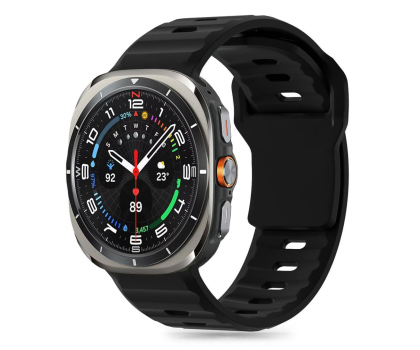 Pasek i akcesoria do zegarków TECH-PROTECT Silicone Line do Galaxy Watch Ultra (47 mm) Black 5906302376438